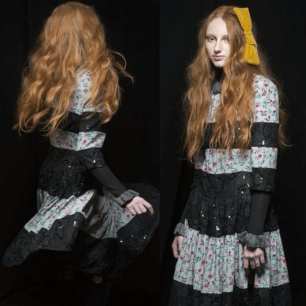 NWT Jill Stuart Tatjana Sequin Tiered Dress FW 2018/19 Size 4 Rare Romantic